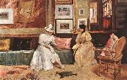 Chase, William Merritt A Friendly Visit china oil painting reproduction